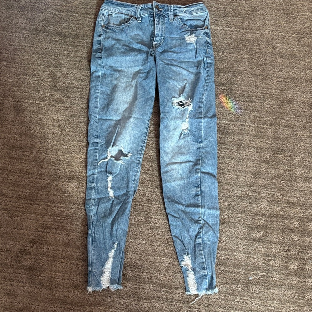 Blue Spice Women's Distressed Skinny Jeans